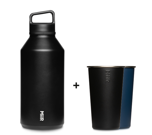 64oz WM Bottle + 2x Pint Cups S9